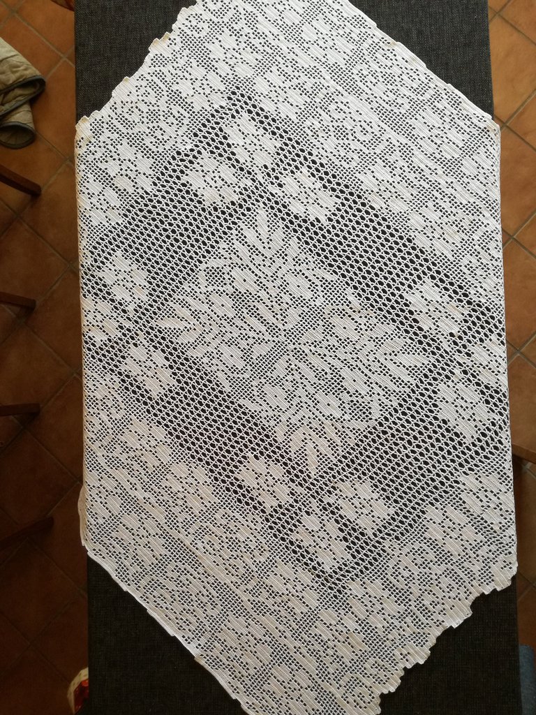 Tovaglia All'uncinetto Rotonda In Pizzo Bianco - 120 Cm In Cotone Per Tavoli Vintage