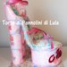 Torta di Pannolini grande femmina Pampers Baby Dry sandali tacco scarpe decollete rosa femmina principessa donna