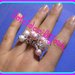 anello charms rosa