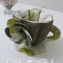 Tazza porta cialde con fiore grande