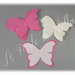 Farfalle per coni, menù, inviti, confettate... cm. 4