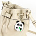 Panda portachiavi in pannolenci realizzato a mano, portachiavi animale, pupazzo panda, accessorio divertente, feltro, cotone
