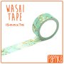 Washi Tape 7 metri - Fiori bianchi