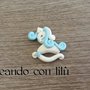 Magnete o ciondolo in fimo cavallino a dondolo 