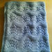 copertina neonato lana celeste fatta a mano ai ferri -  regalo nascita battesimo - coperta bimbo carrozzina  
