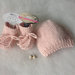 Cappellino e scarpette per neonato in cashmere 100% Prezioso set fatto a mano Cappellino e scarpette in cashmere made in Italy Photo prop