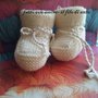 Scarpine stivaletto neonato in lana alpaca 100%