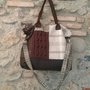 Borsa in tessuto patchwork 