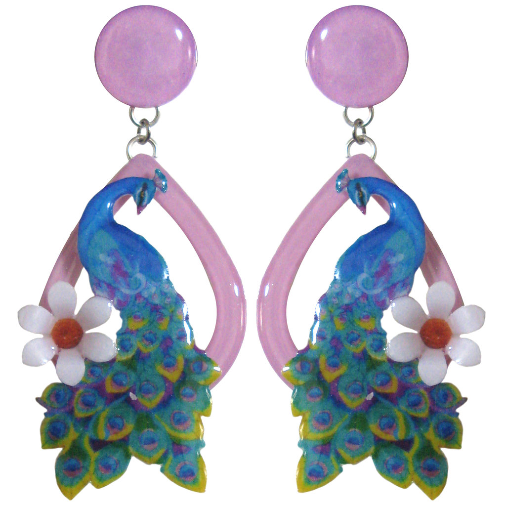 BRACCIALE VIOLETTE realizzato artigianalmente con violette e foglie serigrafate in smalti a cottura