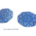 LOTTO 2 chandelier acciaio inox blu (40mm) (cod. inox new)