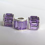 Perla a foro largo con strass viola PFL129