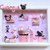 Quadretto memory frame - tema minni - colore rosa