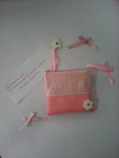 Mini bag pink flower