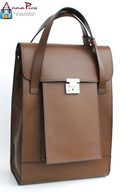 Borsa/Zaino Uomo Trasformabile Vera Pelle. Modello Michele Borsa/Zaino Uomo Trasformabile Vera Pelle. Modello Michele