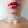 choker in passamaneria realizzato a mano