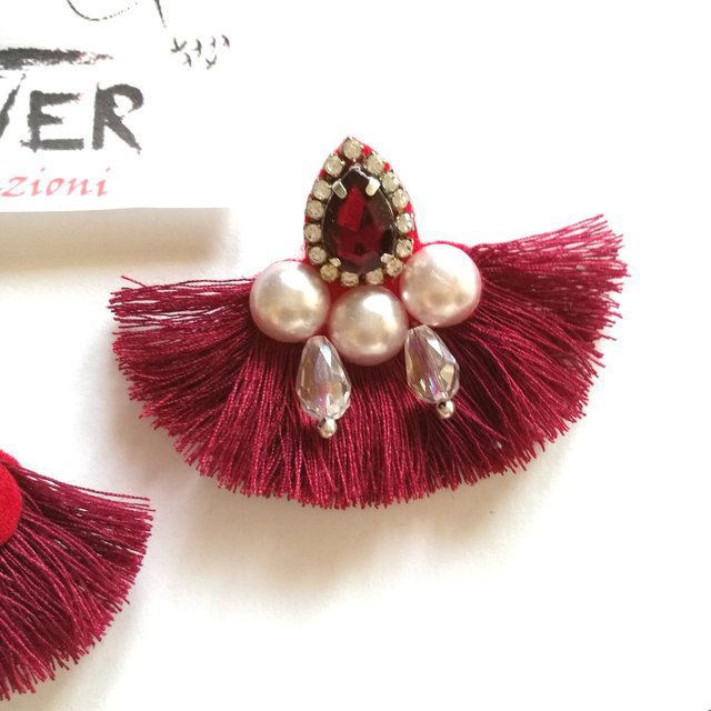 Orecchini Lunghi Con Frange E Piume Colorate, Orecchini Bohemien A Goccia, Pendenti Etnici Con Perline, Gioielli Moda Donna - 2