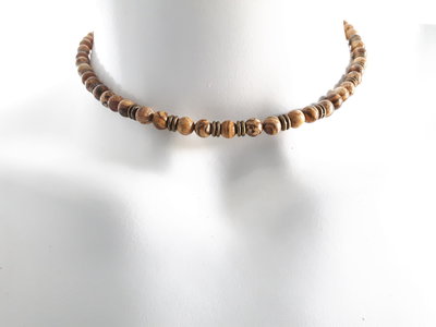 Collana di Diaspro da uomo "Immagine perfetta" Collana di Diaspro da uomo "Immagine perfetta"