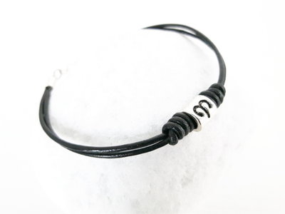 Bracciale di Cuoio nero (Ariete) Bracciale di Cuoio nero (Ariete)