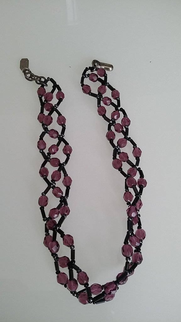 Avalaya Collana lunga graduata in legno con perline di colore