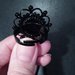 *Anello con cabochon di gatto nero - Black cat ring*