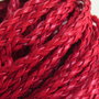 1 m. Cordino intrecciato tondo in eco pelle ROSSO FCO 4