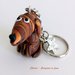 Portachiavi Con Bassotto JETTOP - Regalo Per Amanti Dei Cani, Compleanno, Natale - Acciaio Inox Con Sacchetto Di Velluto