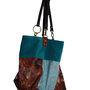 Borsa in velluto jeans e broccato "Betta"