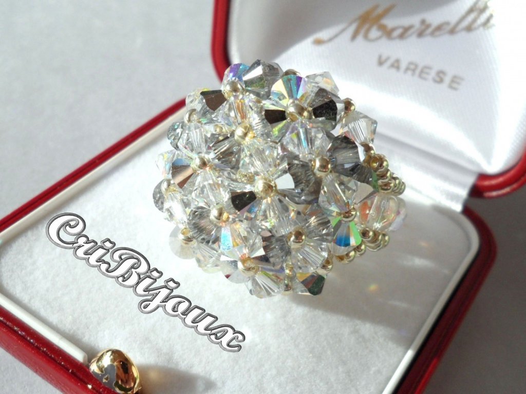 Anelli Con Pietre Preziose Autentiche, Cristallo Da 12 Mm - Foto 3