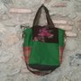 Borsa in tessuto patchwork 