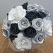 Bouquet fiori carta Bianco Nero
