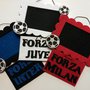 Cornice portafoto per tifosi delle squadre di calcio di Inter, Juve e Milan