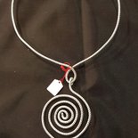 Tata Gisèle Collana girocollo in argento 925/000, maglia rotonda Omega semi rigida