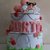 Centrotavola Torta Finta Polistirolo Nascita Battesimo Bambino Bambina Handmade