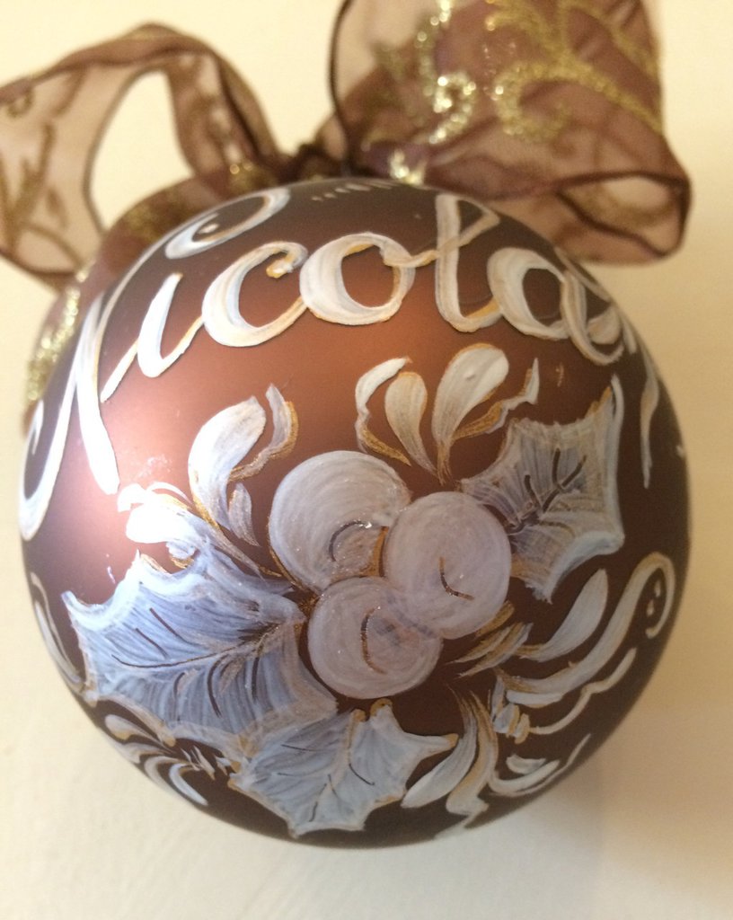 WONDEE 2 Palline Di Natale Personalizzabili In Legno Con Kit Lettere - Decorazione Natalizia Ecologica Fai Da Te