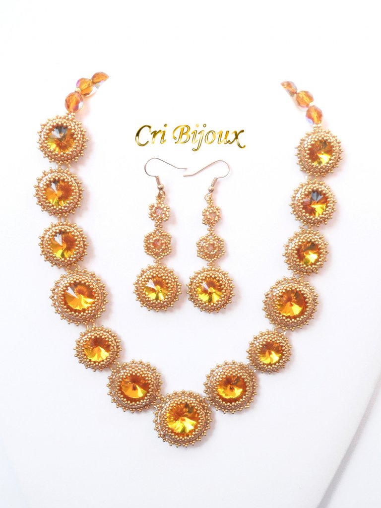 Collana Girocollo Con Fiori In Mezzo Cristallo Rosa Cipria Fatta A Mano Peonia - Foto 4