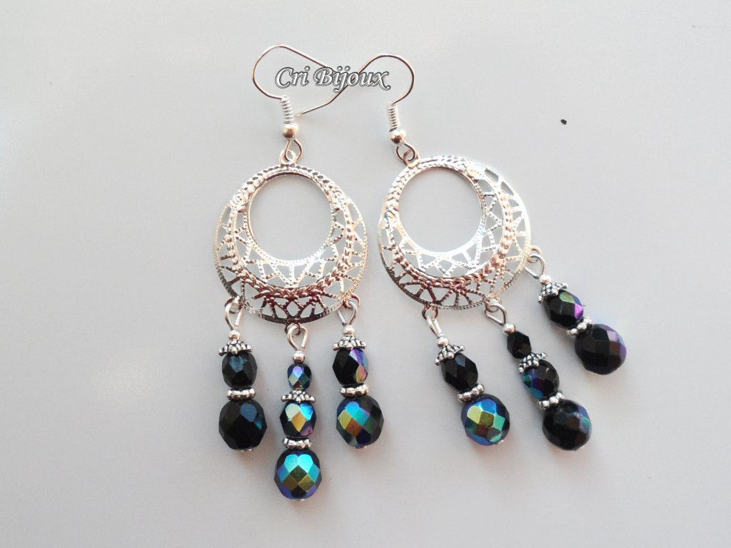 Elli Orecchini A Cerchio Arcobaleno Filigrana – Con Cristalli In Argento Sterlino 925 – Gioiello Donna Elegante E Moderno