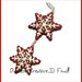 Natale in Dolcezze -  Collana Biscotti con fiocco di neve rossi -  handmade, kawaii, idea regalo