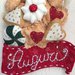 NATALE - Fuori porta con ginger , dolci e scritta auguri