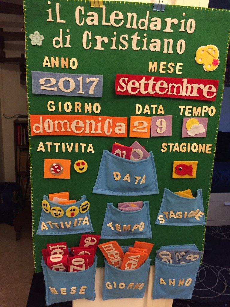 Calendario per bambini ( in italiano o in inglese)