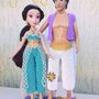 Barbie e Ken  abiti  Alladin e Jasmine in tissage danese