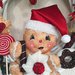 NATALE - ghirlanda ginger con tanti dolcetti e scritta merry Christmas