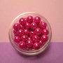 100 Perline Fucsia da 5mm