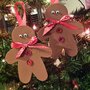 gingerbread omino per albero di natale 5 pezzi decorazioni per albero natalizio