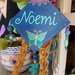 "Noemi" - Ghirlanda con perline da appendere, personalizzata con nome