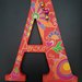 Lettera alfabeto decorata a mano - "A" come Amore