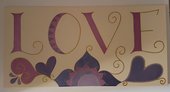 "Love" - quadro 60 x 30 cm.