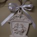 Decori Natalizi Addobbi Albero di Natale Presepe in Gessetto Appendini Ornamento