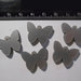 Outlet - ciondolini farfalllina in plexiglass argento satinato