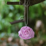 collana con rosa fimo - kawaii