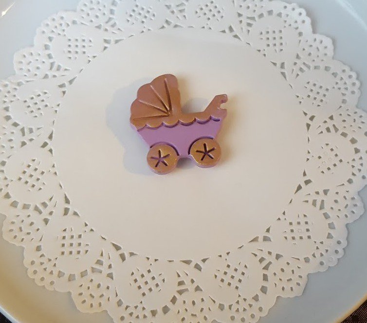 Set De 4 Cortadores De Galletas Nascita Baby | Formas: Biberón, Caballito, Cochecito Y Body | Hecho A Mano